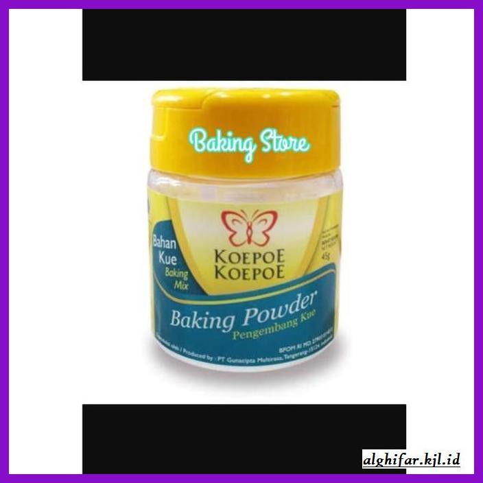 

Redwop-Gnikab- Baking Powder Koepoe Koepoe - Kupu Kupu 45Gr -Hallall.