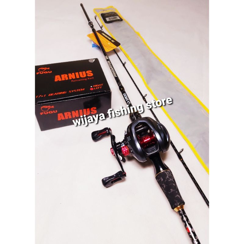 Set Joran BC Daido Predator 180 dan Reel BC Fugu Arnius