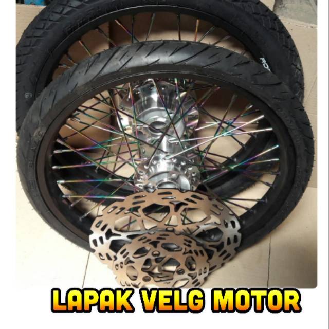 Velg jari jari tromol variasi untuk motor satria fu ring v rossi