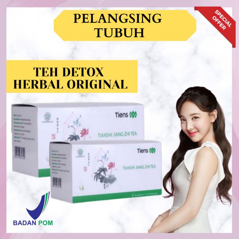 Pelangsing Badan Jiang Zhi Tea Tiens Original Ampuh Menurunkan Berat Badan