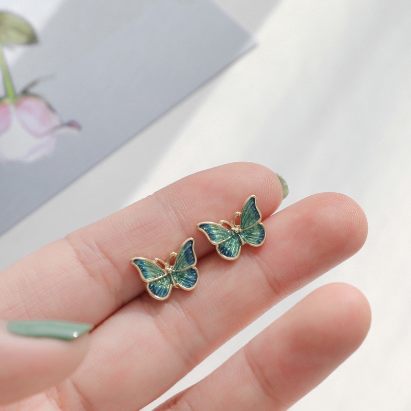 Pejan Anting Tusuk Gantung Wanita Desain Kupukupu Gaya Koreaelegan Untuk Hadiah
