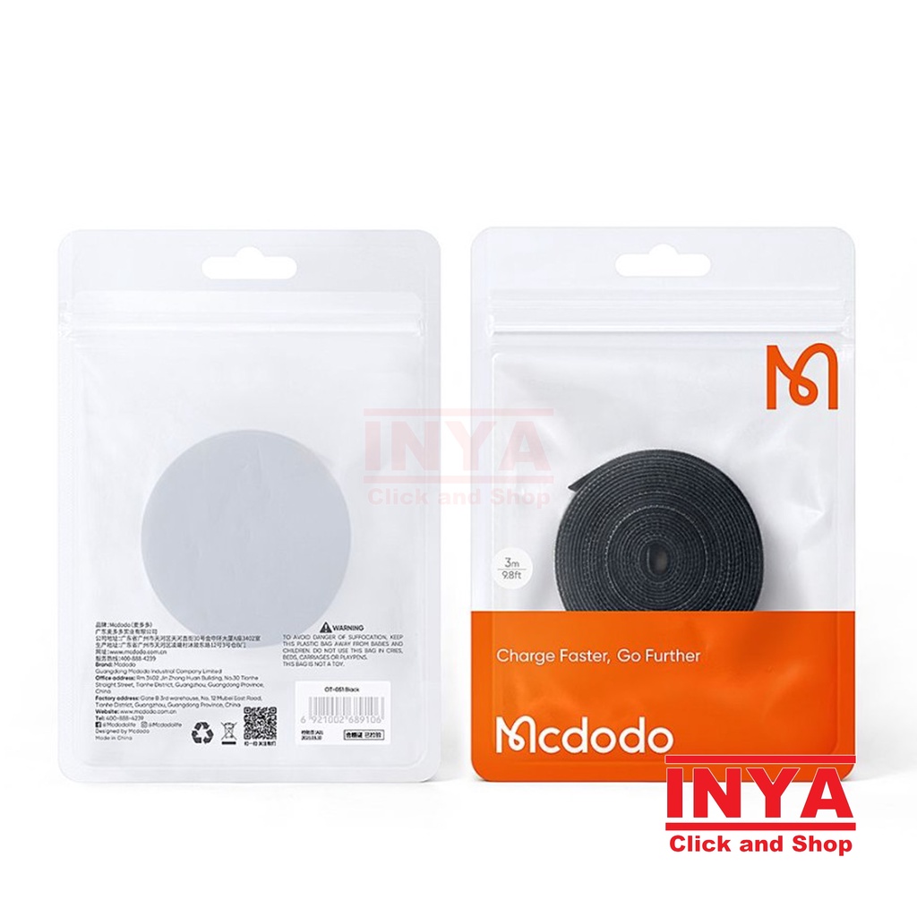 VELCRO STRAP MCDODO VS-0960 1m - Cable Organizer - Pengikat Kabel Serbaguna