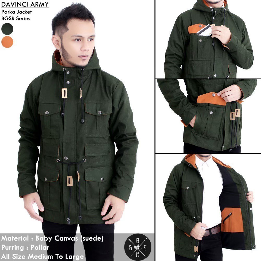 Annaya Jaket parka BGSR SUEDE pria premium / jaket parka new suede