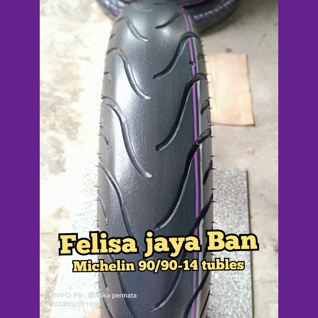 Ban metik belakang Vario,Scoopy,beat dll merek Michelin uk 90/90-14 tubles