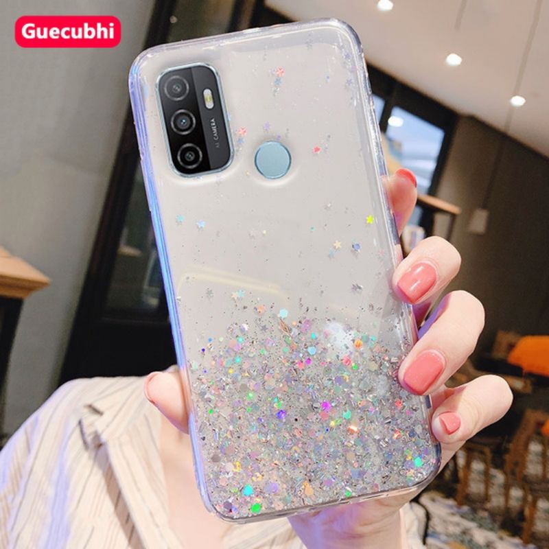 Oppo A33 A53 Casing Soft Case Tpu Bahan Premium Glitter Glossy