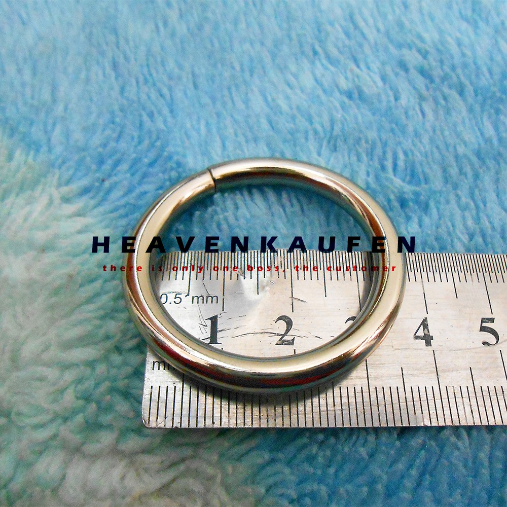 Ring Bulat Warna Silver Diameter Lubang 3,2 cm Tebal 4,5 mm Kualitas Bagus