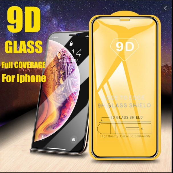 Tempered Glass Anti Gores Iphone 9D/11D 6+/XS/XS Max/6/7/8+/8/11 Pro Max/X/7+/11 Pro  [IMPORT]