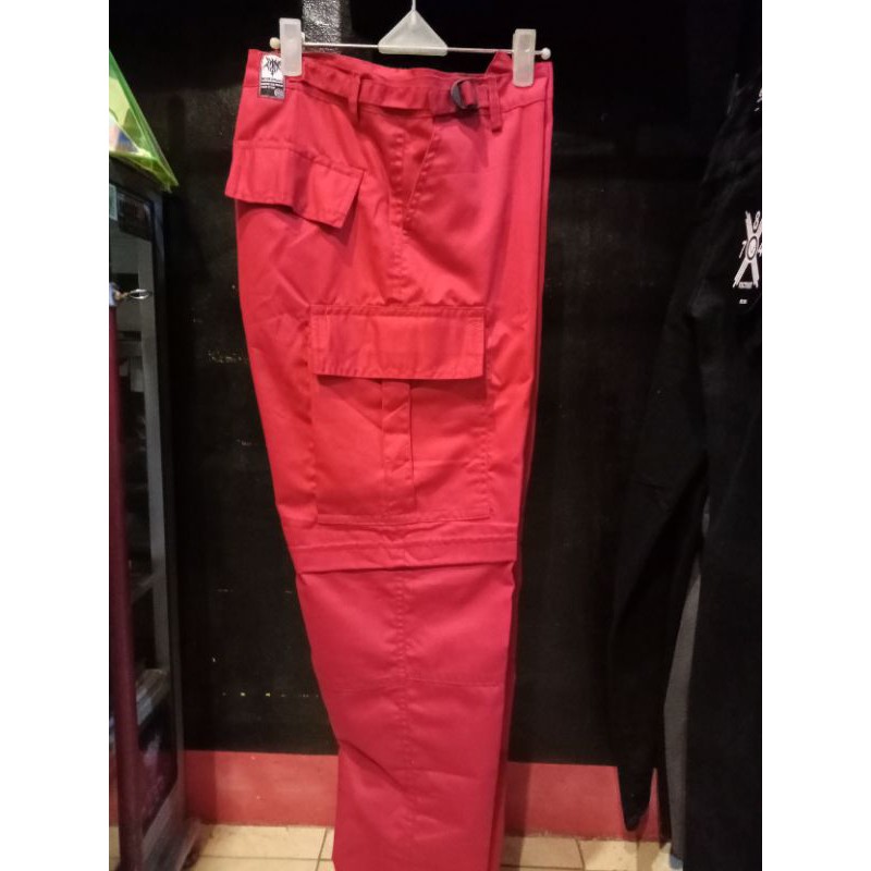celana Alpin/celana pdl/celana jempol/merahpolos/alpin hitam merah/
