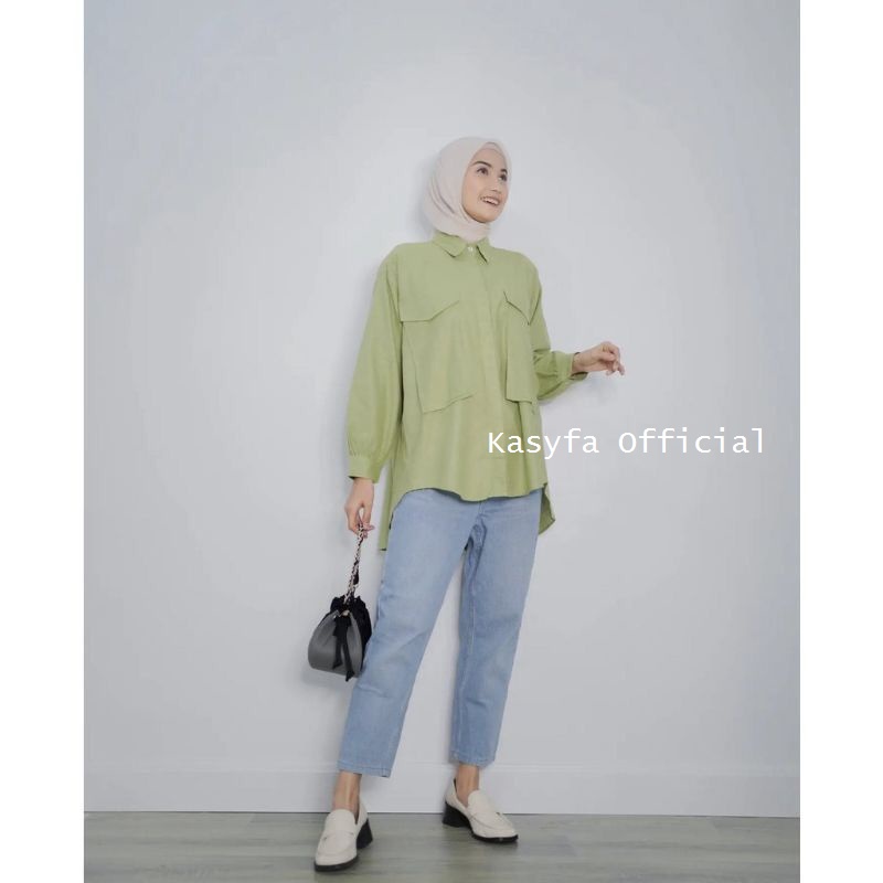 WITA KEMEJA POCKET RAYON WANITA