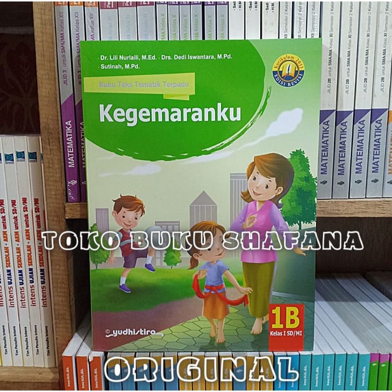 Paket 4 Buku Tematik Terpadu Yudhistira 1A 1B 1C 1D K13 Edisi Revisi Kelas 1 SD ORI