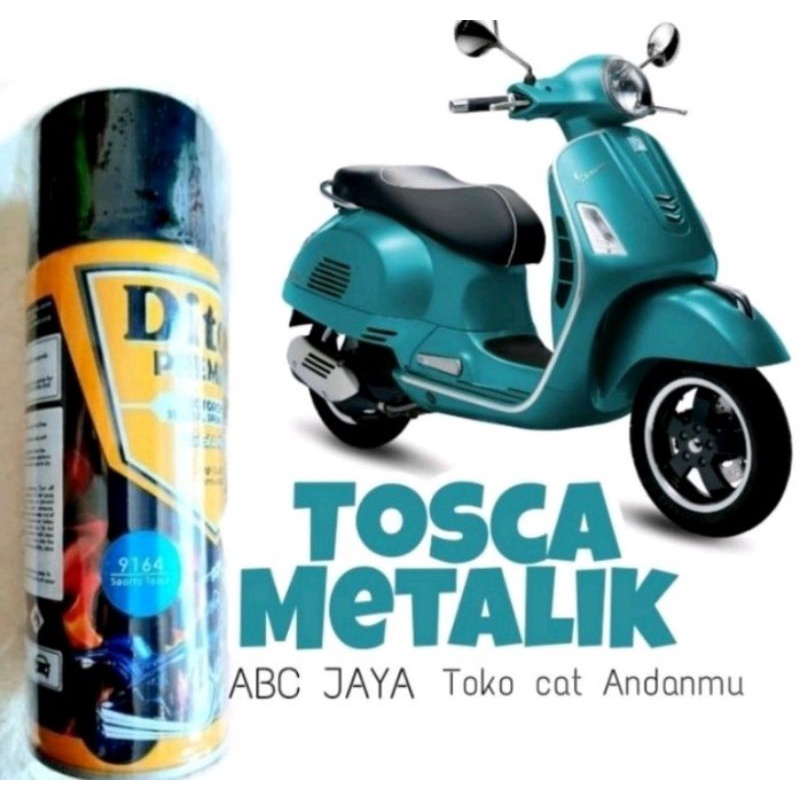 Cat Aerosol Pilok Pilox 9164 DITON Premium Sporty Tosca Metallic Hijau Biru Toska