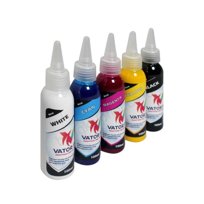 

Office & Stationery | Alat Tulis | Tinta Vator Ink Universal Dtf Atau Dtg White Dan Cmyk Per Botol 100Ml | Best Seller