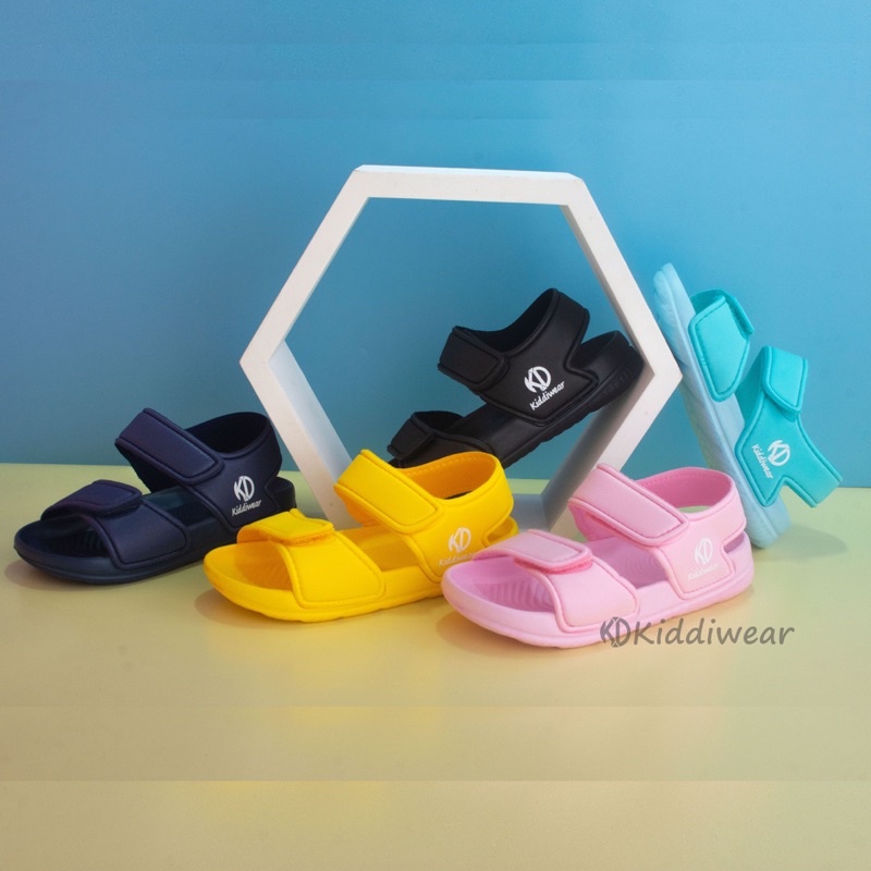 (Kiddiwear) Sandal  gunung anak / Sandal Ringan anak polos  Casual Import Usia 1-5 Tahun SG POLOS