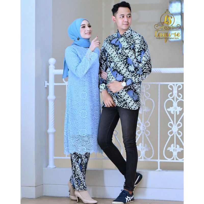 Couple Kebaya Tunik Modern / Kebaya Couple / Kebaya Modern / Baju Kebaya Couple / Kebaya Couple Tunangan / Set Kebaya Modern / Kebaya Modern Brukat / Baju Kebaya Couple Pasangan