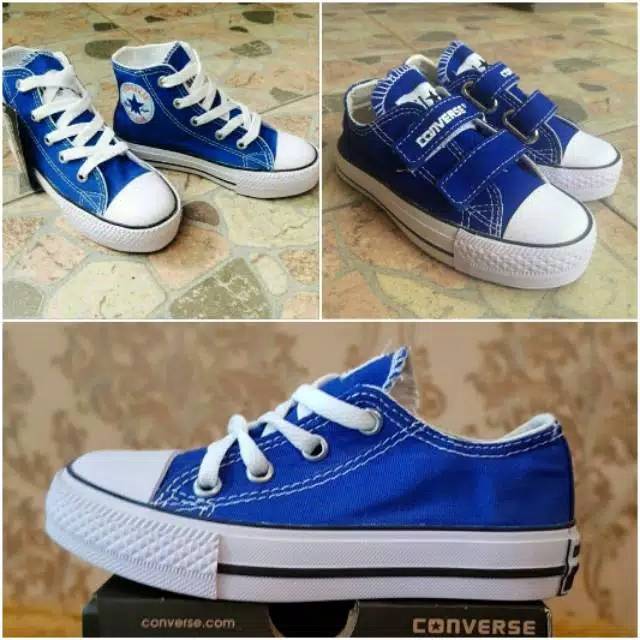 Sepatu converse anak birel/biru elektrik/sepatu play group/sepatu anak TK