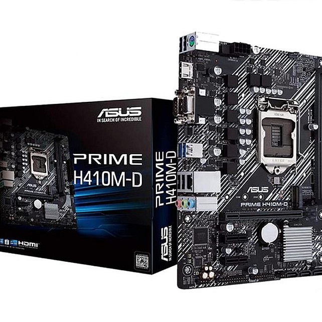 MOTHERBOARD ASUS PRIME H410M-D (Intel LGA 1200. Gen 10) GARANSI RESMI