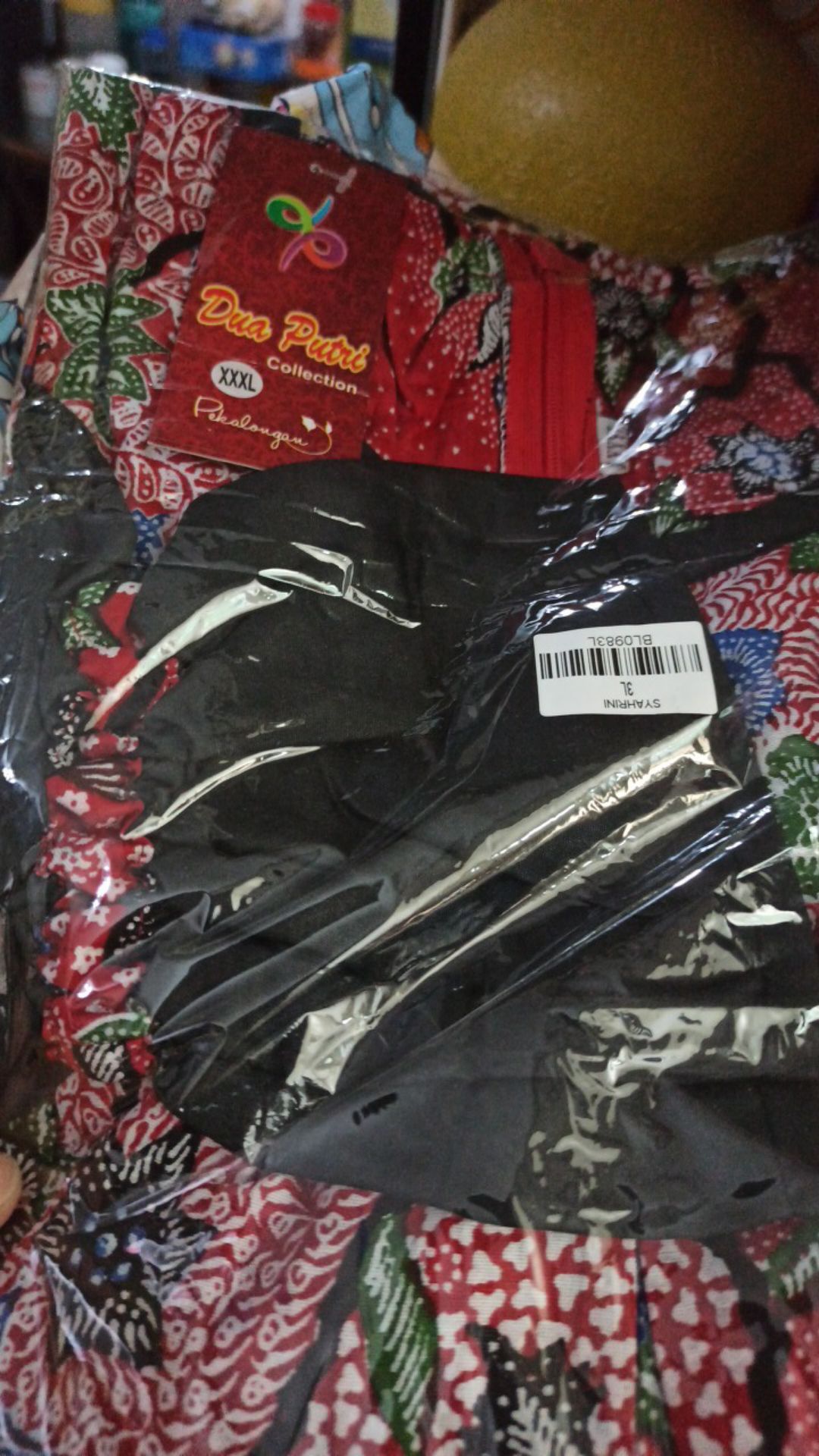 Batik Wanita Atasan Blouse Lengan Panjang  S-m-l-xl-xxl-3l-4l-5l Batik Dua Putri Collection