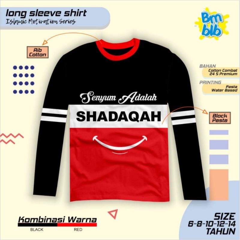 Long Sleeve Shirt Islamic Motivation Series by Bumblebee Kidswear