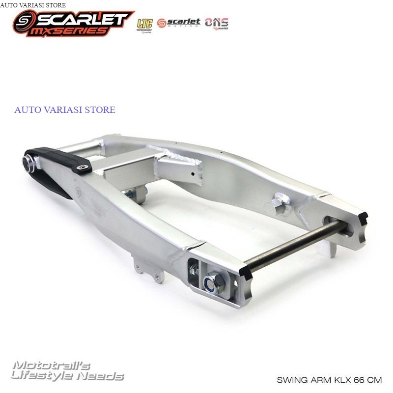 Arm swing arm lengan ayun scarlet klx 150 ukuran 66cm swing arm klx scarlet original ful cnc