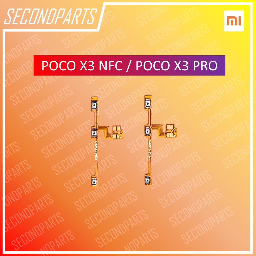 FLEXIBLE ON OFF TOMBOL POWER VOLUME XIAOMI POCO X3 NFC / X3 PRO