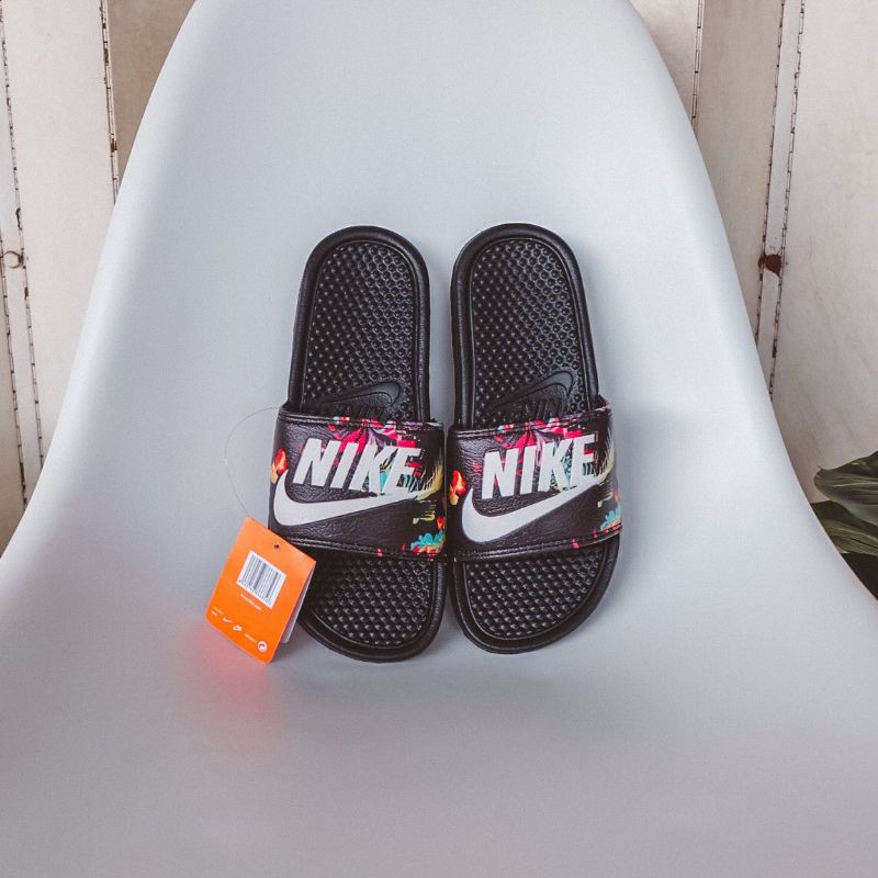tropical nike slides