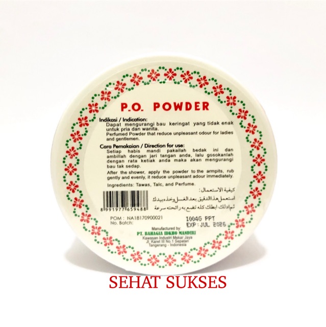 BEDAK MBK POWDER WHITE BULAT ~ MENGHILANGKAN BAU KERINGAT