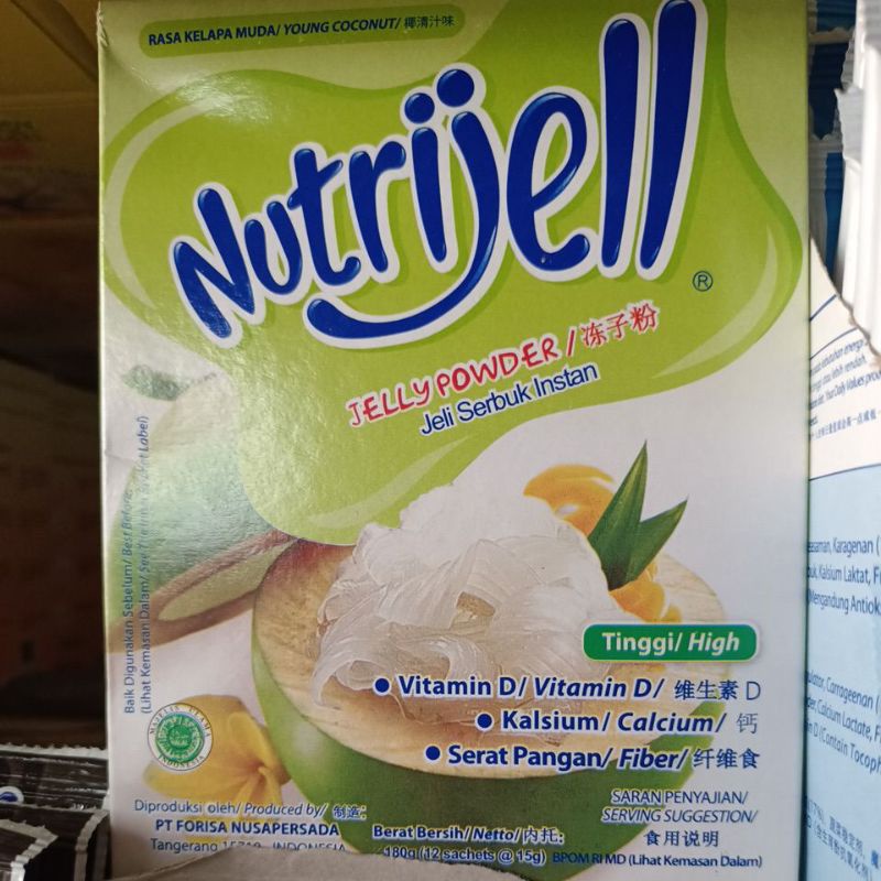 Nutri jell Plain /kelapa muda /cincau15gr