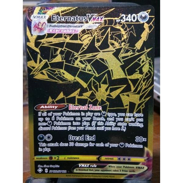 Eternatus VMAX Black Gold SV122/SV122; Pokemon TCG Shining Fates (English)