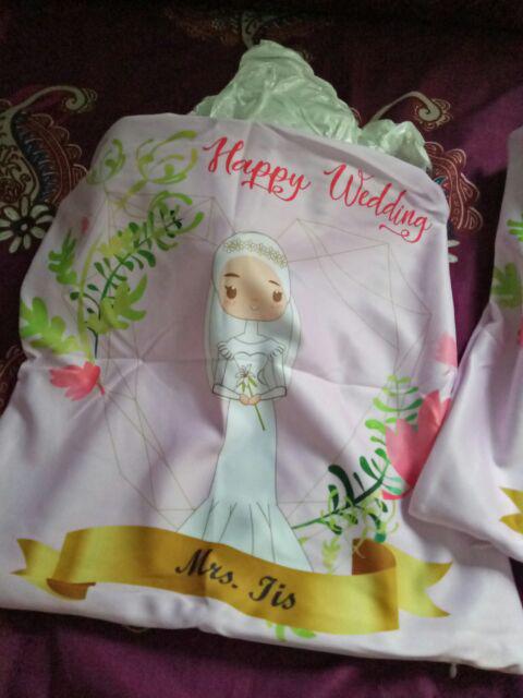 Bantal Custom Wedding Mewah Hijab (wedding Series)