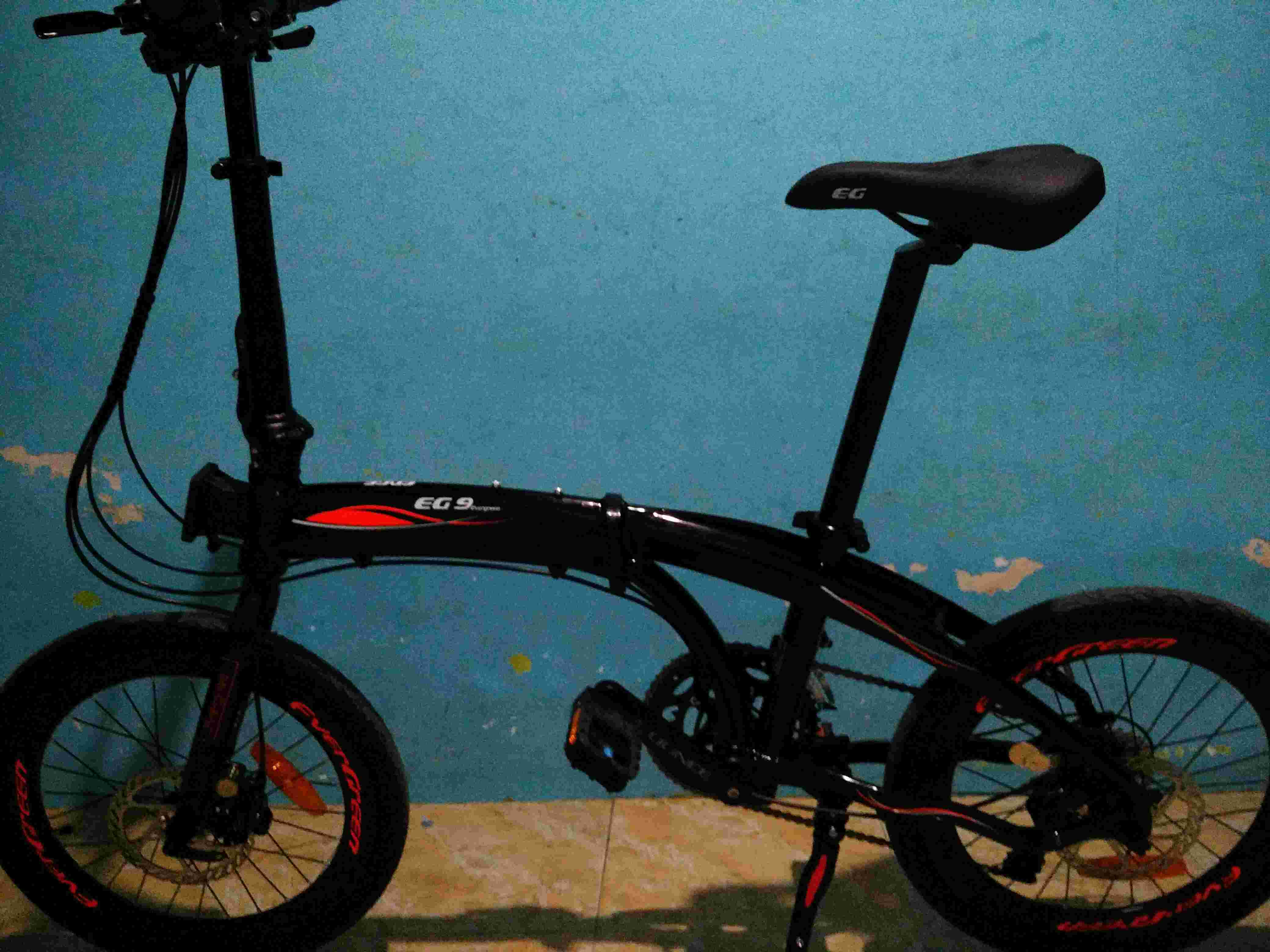  sepeda  Lipat Evergreen EG9 EG 9 alloy 20 inch 9x2 speed 