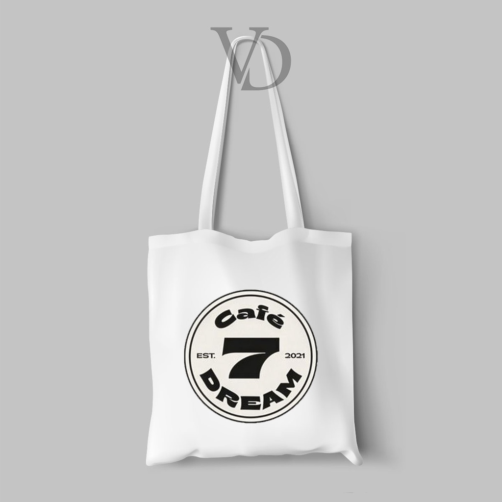 NCT DREAM Cafe retro name /TOTE BAG MOTIF NCT cafe / KPOP TOTE BAG / TAS BELANJA MOTIF KOREA