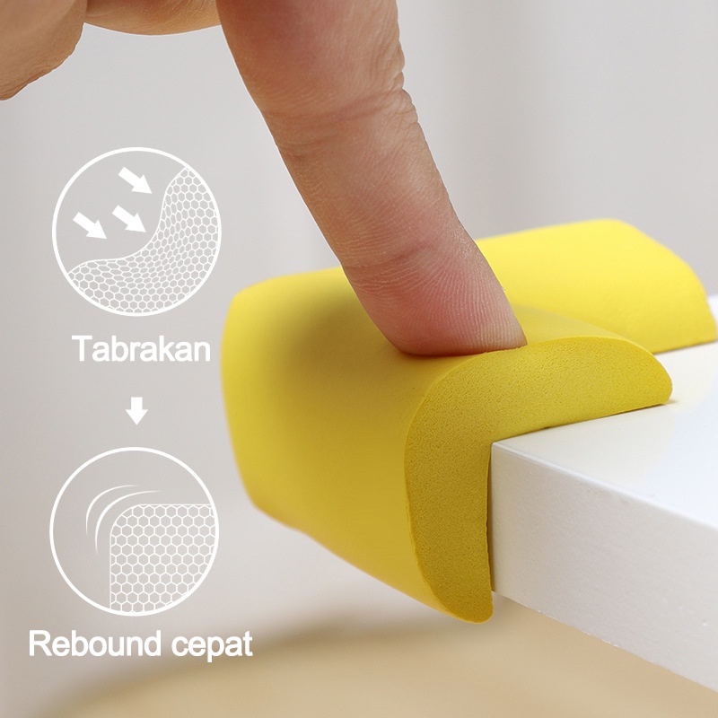 COD❤️Pelindung Siku Sudut Meja Silicone Corner Protector Sticker Corner Guard Baby Safe Silicone Cushion Protector Table