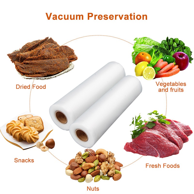 Freshpack Pro 5 Meter Plastik Vacuum Sealer Packing Roll Embossed / Plastik Vaccum Sealer / Vakum