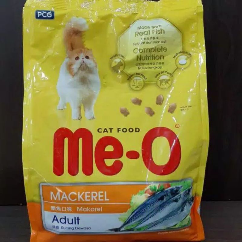 Me-o Dry Catfood Adult Salmon / Mackerel / beef /tuna - meo makanan kucing 1.2kg