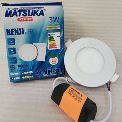 Lampu Led Panel downlight inbow IB Matsuka Kenji Series 3 6 9 Watt