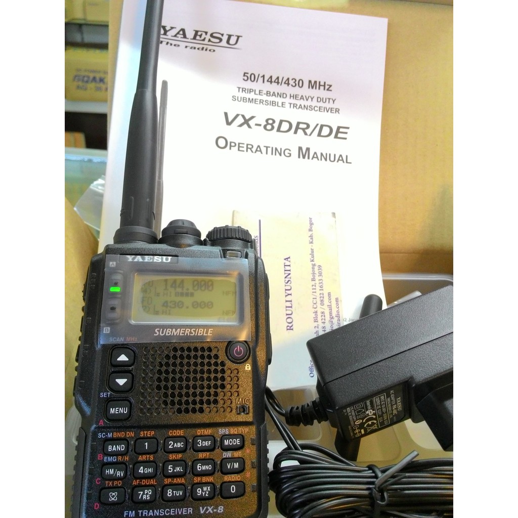 Yaesu VX8DR HT Triple Band Ori Garansi Service 1Thn VX-8DR VX8 VX-8