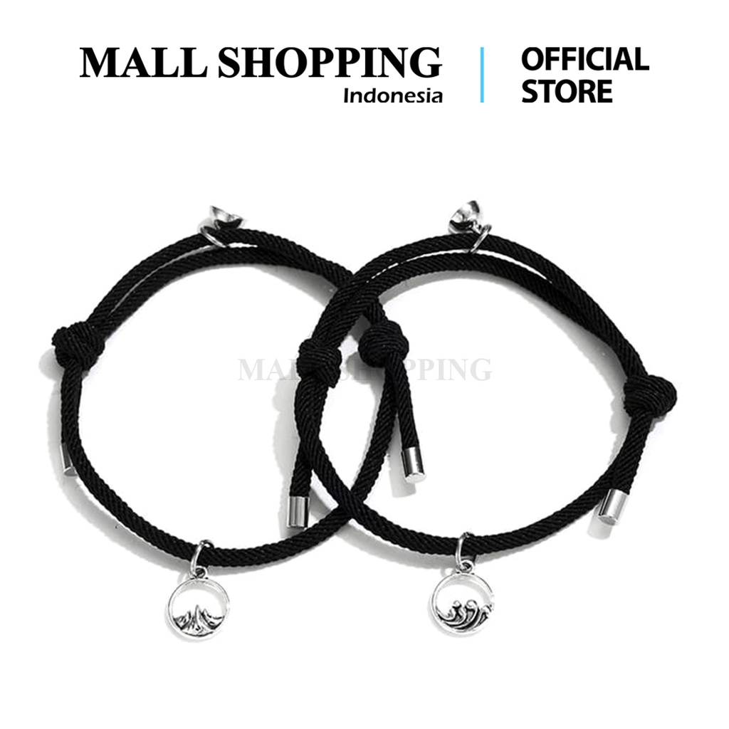 (COD) Gelang Couple Magnet Gelang Pasangan Gelang Tali Korean Bracelet MALL SHOPPING