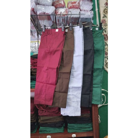 

Celana SD Panjang tempahan MUTIARA, berkualitas bahan Dril,