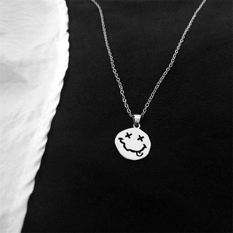 Smiley Necklace Clavicle Chain Accessories Simple Korean Temperament