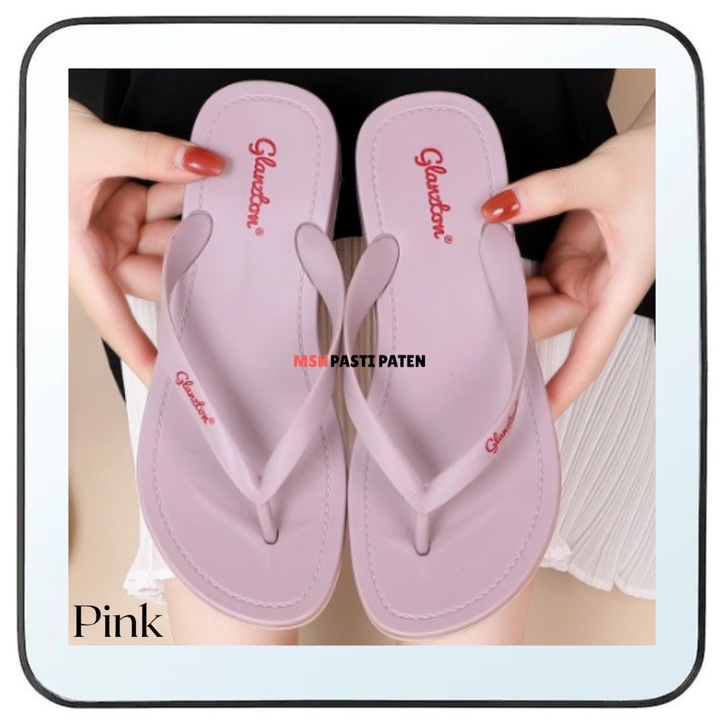 Sandal jelly wanita tebal merk glanzton jlt-L1861 ukuran 37-41 Sandal wedges Sandal impor