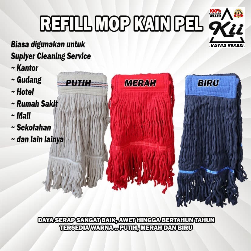Kain Pel - Mop Pel - Refill Kain Pel - Pel Lantai - Refill Mop Lantai