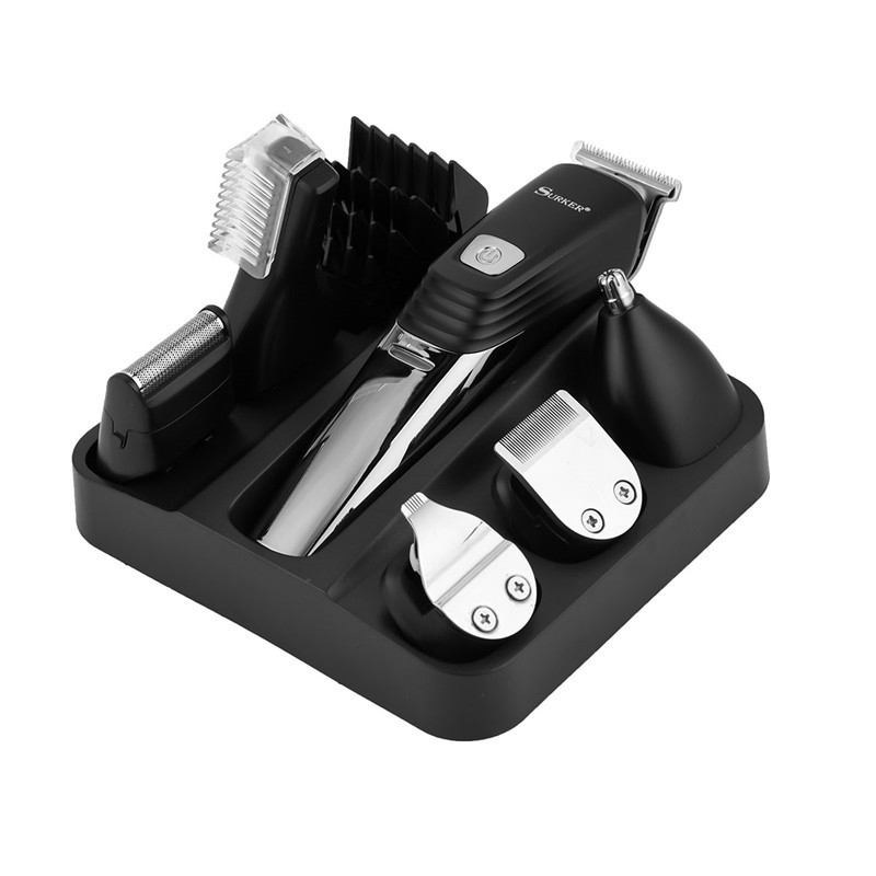

CkeyiN Alat Cukur Rambut Elektrik 6 in 1 Rechargeable untuk Pria