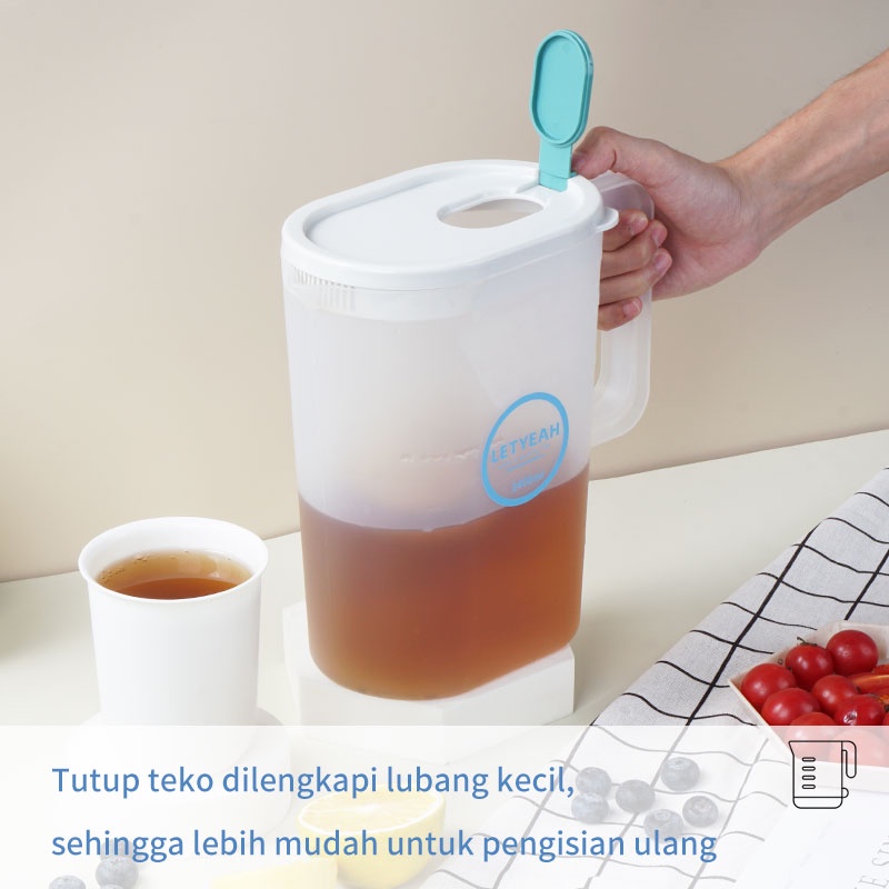 Letyeah &amp; Kaizenliving Teko Set 5 in 1 / teko air 2400ml / water Jug plastik