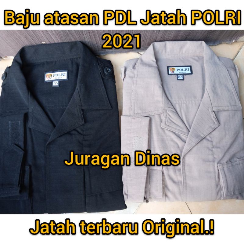 Atasan Baju PDL Hitam/Coklat Jatah POLRI terbaru 2021