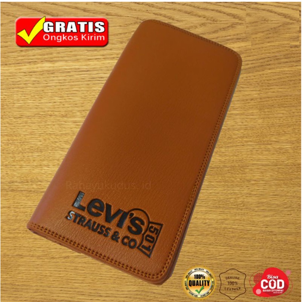 SHOPEE 6.6 SUPER SALE!! Dompet Panjang Pria Kulit Semi Dalas Premium