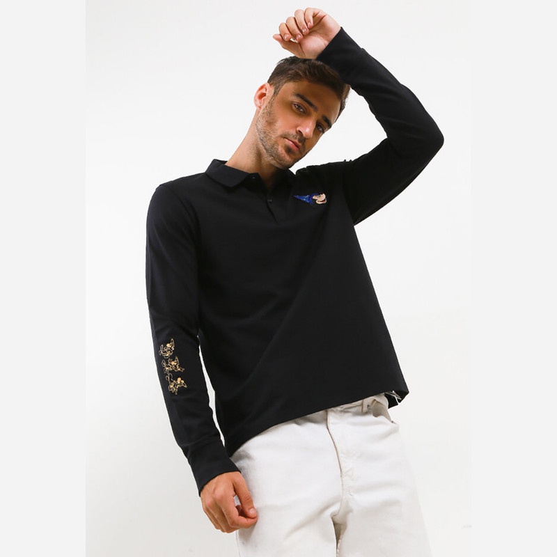 Giordano Men's Disney Fantasia Long Sleeve Polo  0101180101