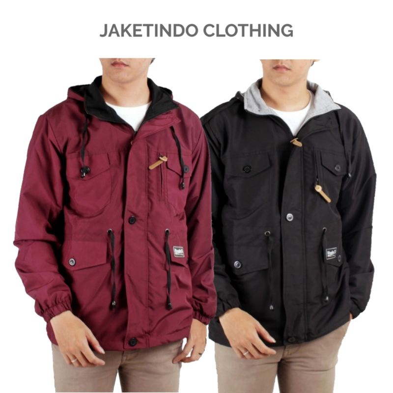 JAKET PRIA PARKA WANGKERS BB 4 SAKU / JAKET BOLAK BALIK TERBARU