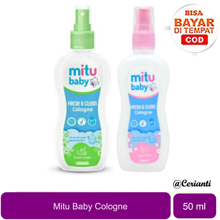 [50ML | 100ML] Mitu Baby Cologne 50ml | 100ml Spray | Cologne Bayi_Cerianti