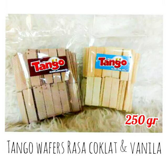 

Tango Wafers Rasa Vanila & Coklat | Snack Cemilan Kiloan Murah Cemilan Repack Makanan Ringan /250gr