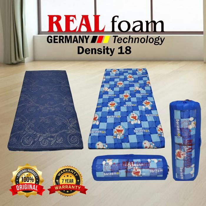 kasur lipat kasur gulung 100x190x6cm REAL FOAM